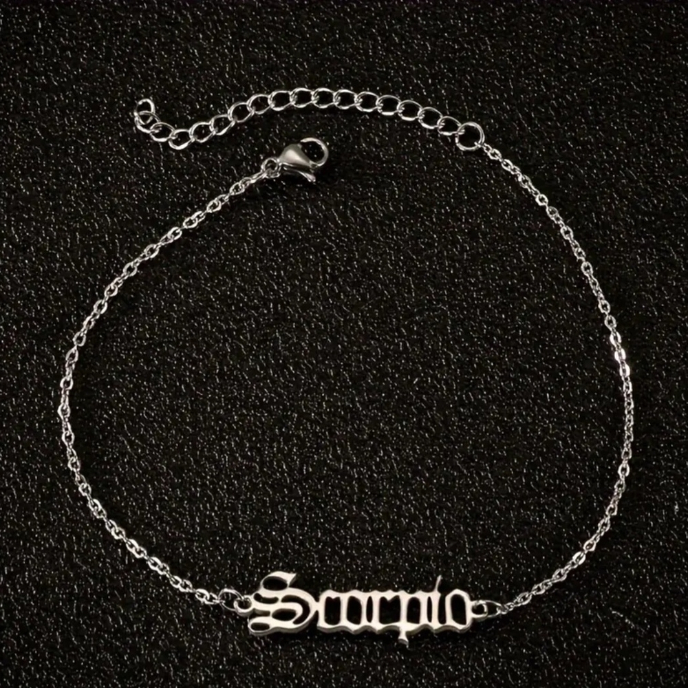 Silver Scorpio Zodiac Bracelet/Anklet